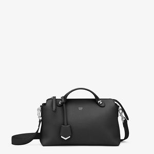 Fendi Black Leather Boston bag. By the Way medium
